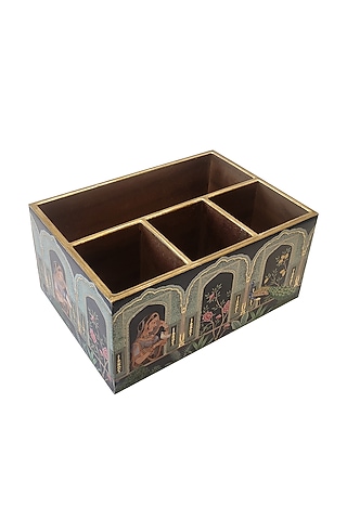 Deep Blue MDF Cutlery Holder by Expression Gifting