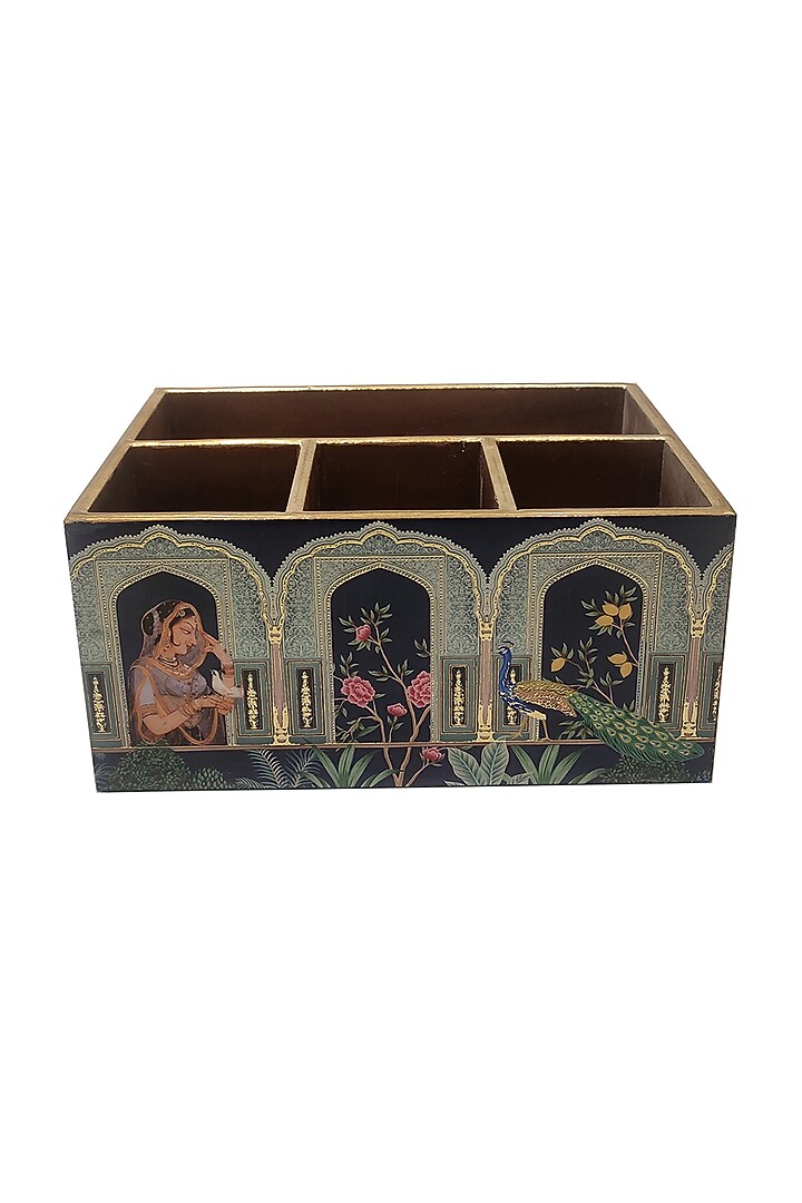 Deep Blue MDF Cutlery Holder by Expression Gifting at Pernia's Pop Up Shop