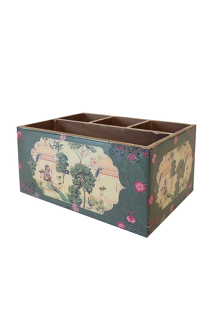 Deep Jade Green MDF Cutlery Holder by Expression Gifting at Pernia's Pop Up Shop