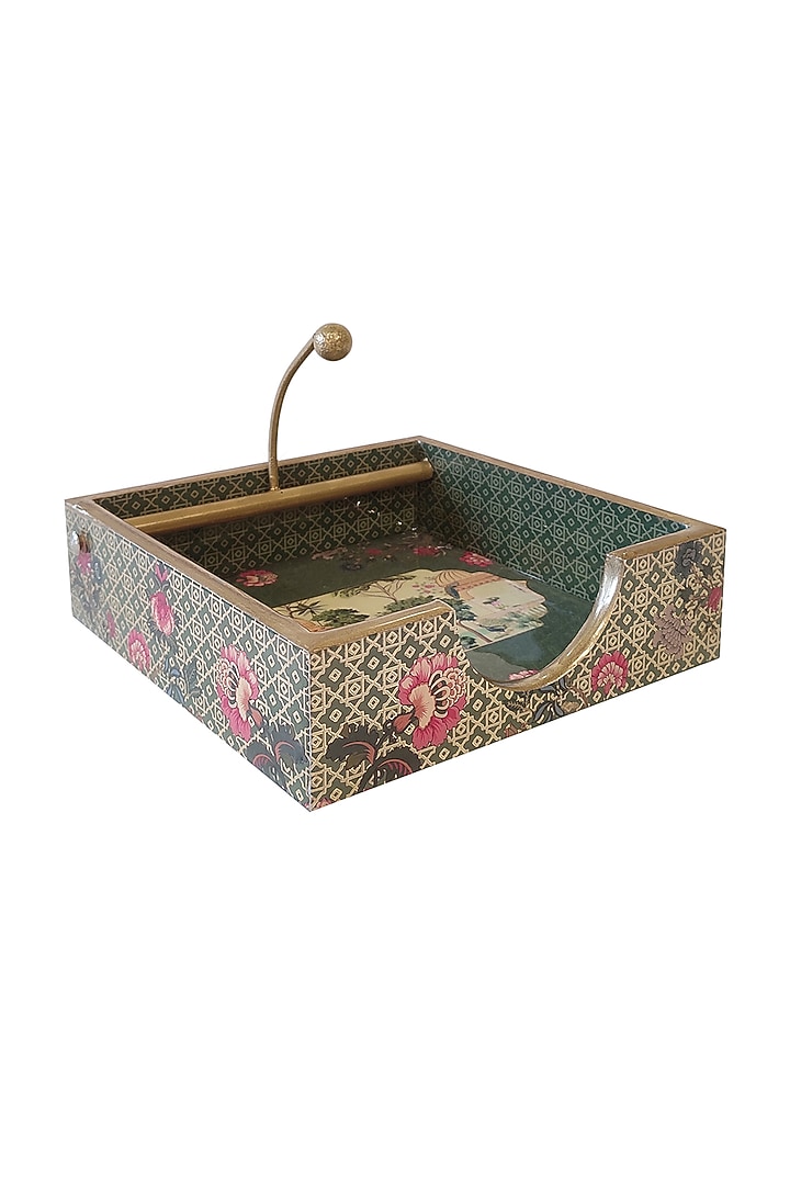 Deep Jade Green MDF Weight Tissue Holder by Expression Gifting at Pernia's Pop Up Shop