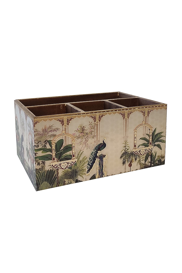 White & Gold MDF Cutlery Holder by Expression Gifting at Pernia's Pop Up Shop