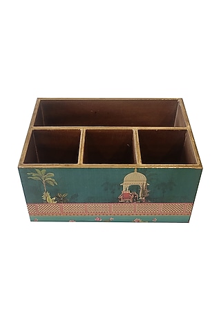 Blue MDF Cutlery Holder by Expression Gifting