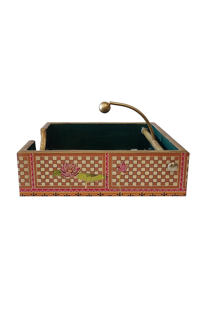 Blue MDF Weight Tissue Holder by Expression Gifting at Pernia's Pop Up Shop