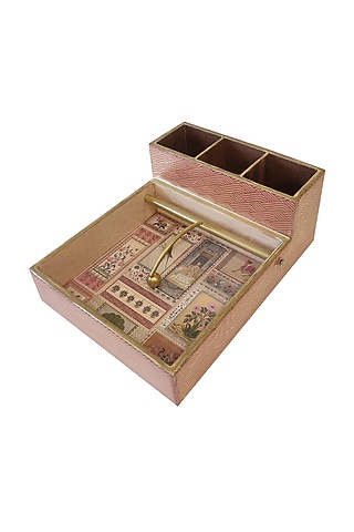Orange & White MDF Weight Napkin With Cutlery Holder by Expression Gifting