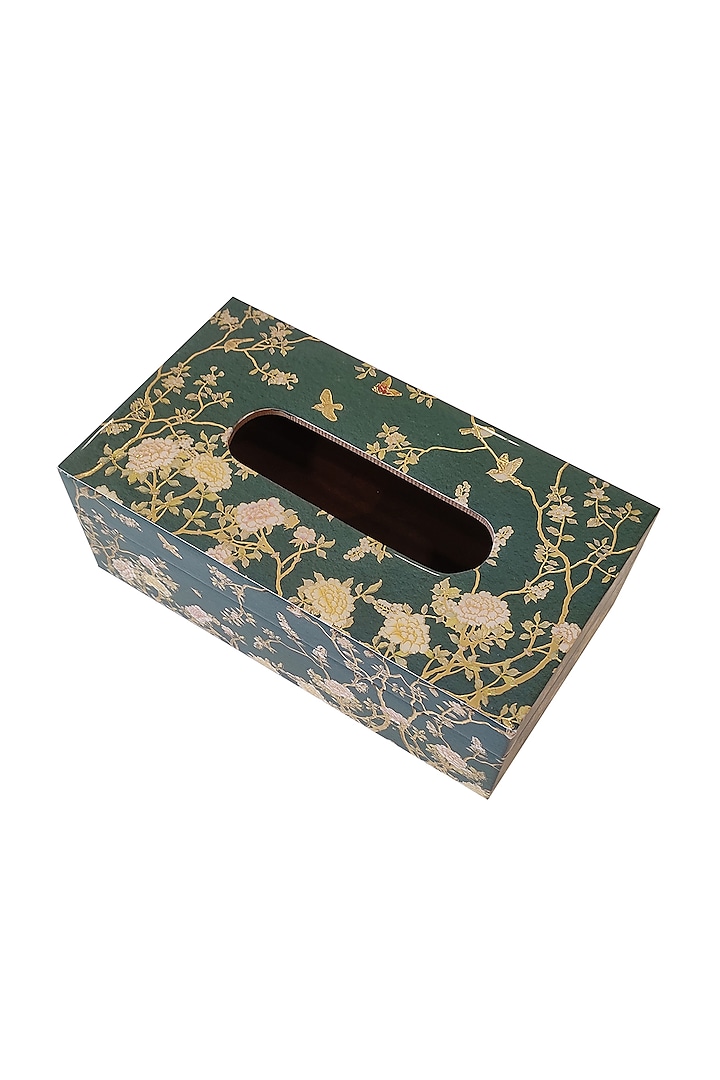 Green MDF Tissue Box by Expression Gifting