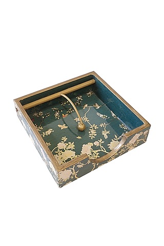 Green MDF Weight Tissue Holder by Expression Gifting