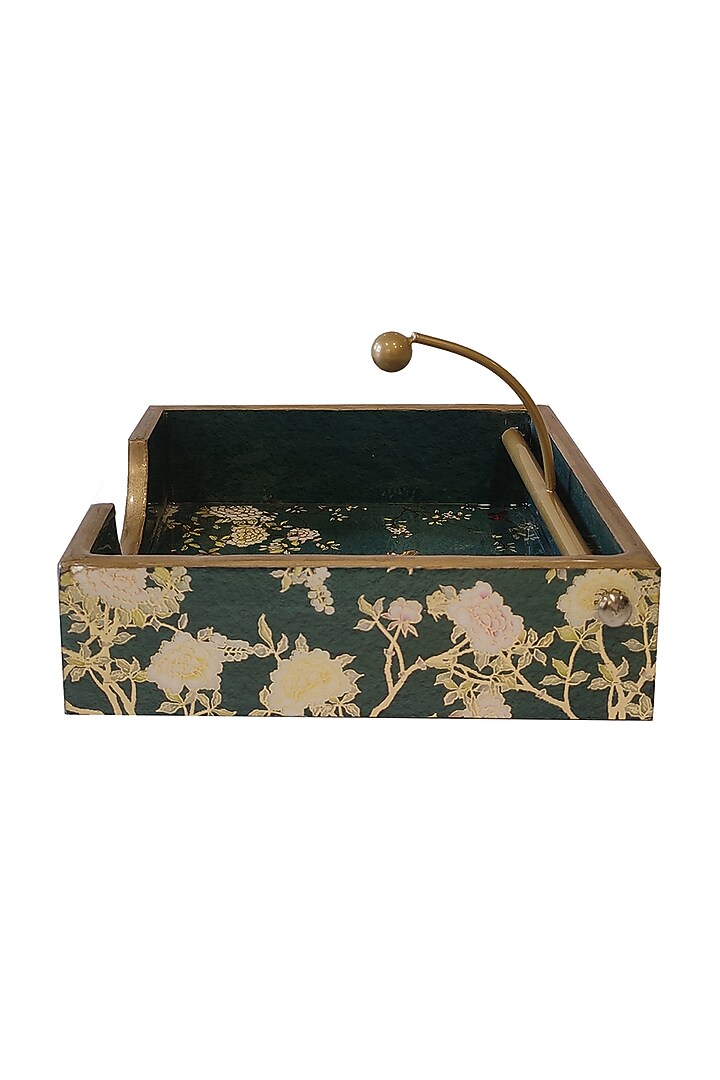 Green MDF Weight Tissue Holder by Expression Gifting at Pernia's Pop Up Shop