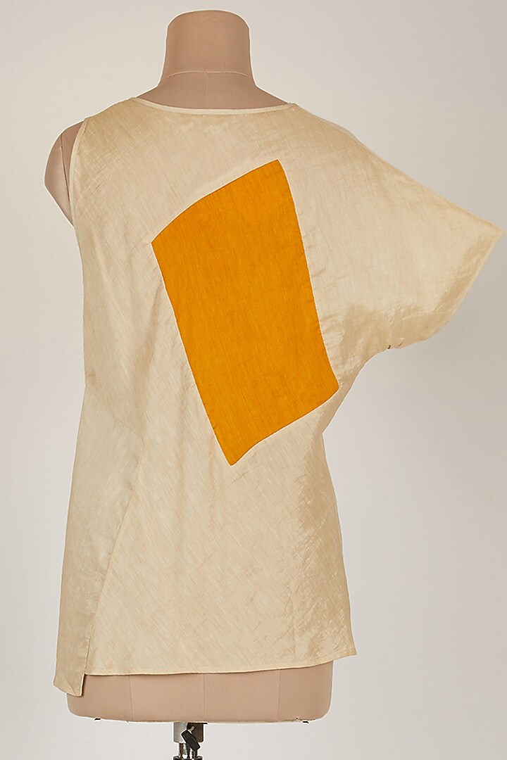 Off White Asymmetric Top by EZRA at Pernia's Pop Up Shop