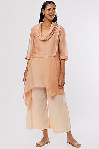 Blush Pink Cowl Top by Ezra