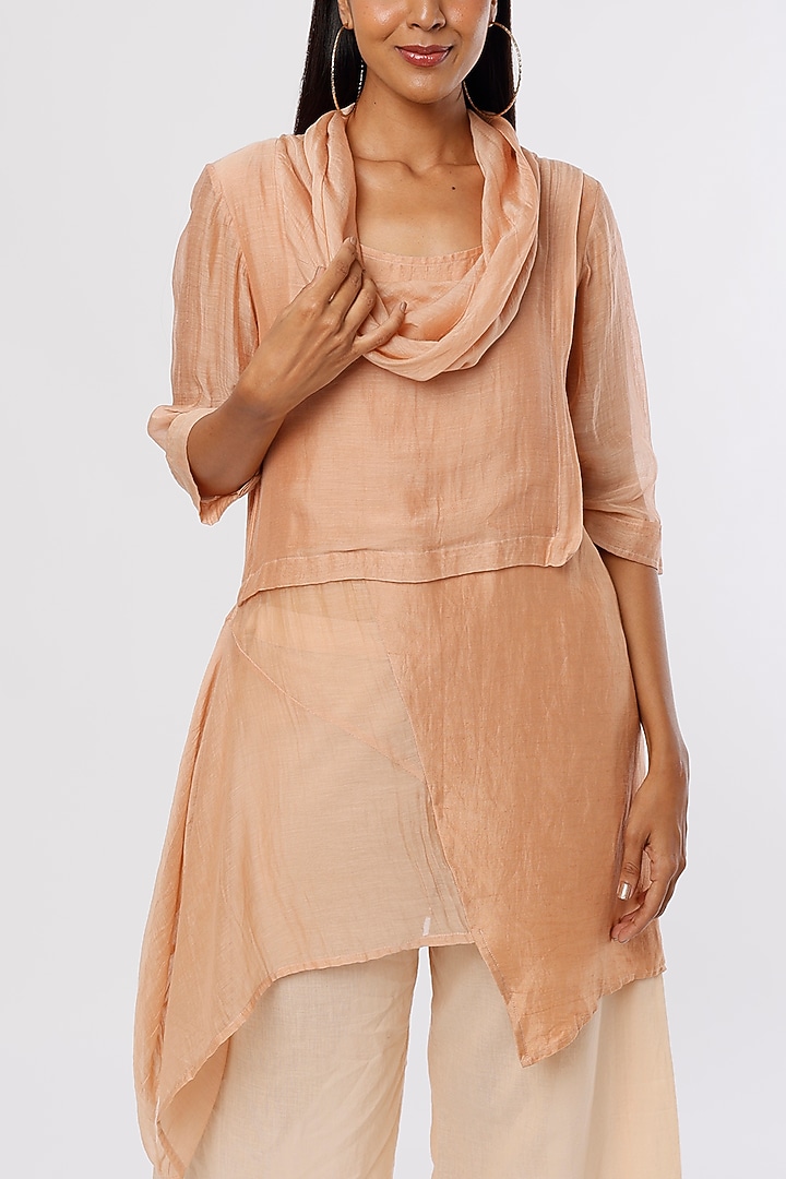Blush Pink Cowl Top by Ezra at Pernia's Pop Up Shop