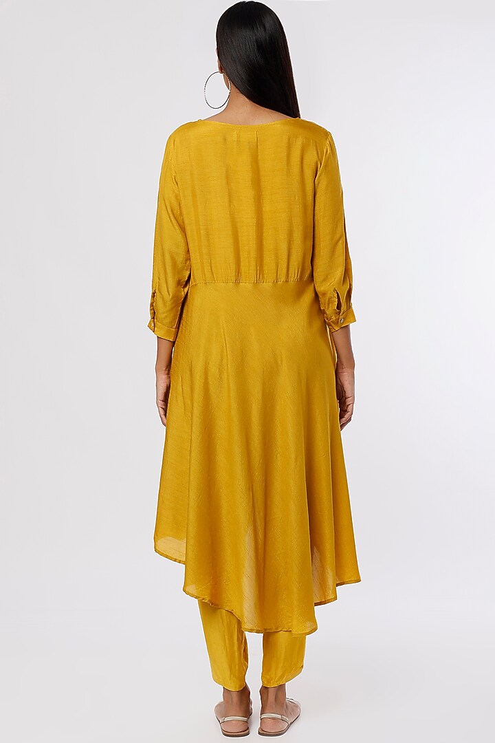Yellow Dola Silk Top by Ezra at Pernia's Pop Up Shop