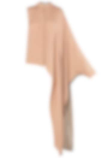 Blush pink asymmetrical one sided drape shirt available only at Pernia's Pop Up Shop.