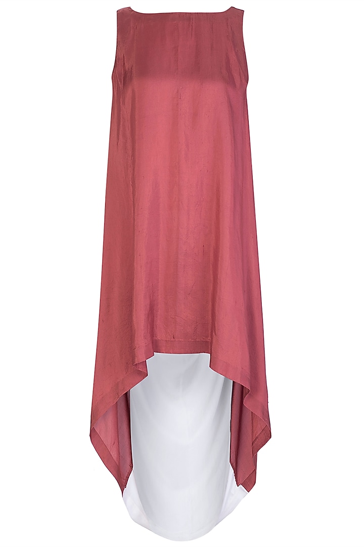 Rust Red Cowl Back Dress by EZRA