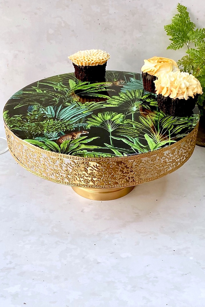 Black Amazonia Night Cake Stand by Faaya Gifting