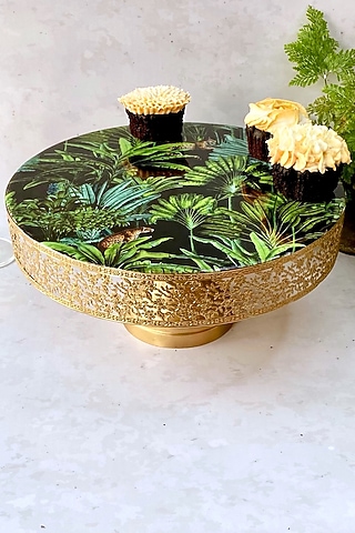 Black Amazonia Night Cake Stand by Faaya Gifting