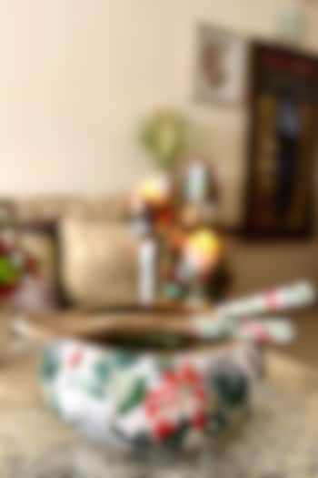 Multi-Colored Pine Mango Wood Bowl & Server Set by Faaya Gifting at Pernia's Pop Up Shop