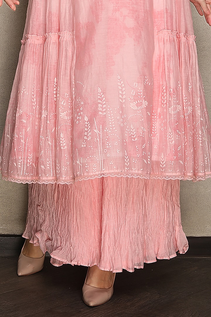 Pink Crush Party Wear Sharara Set by Falguni.Foram at Pernia's Pop Up Shop