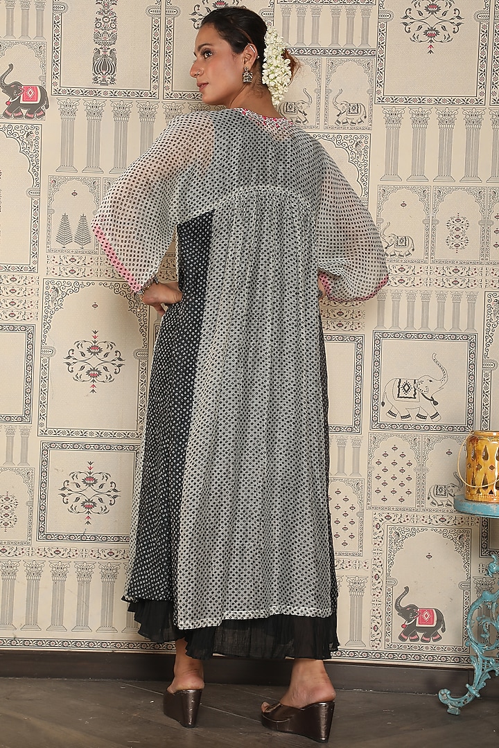 Black & White Printed Summer Dress by Falguni.Foram at Pernia's Pop Up Shop