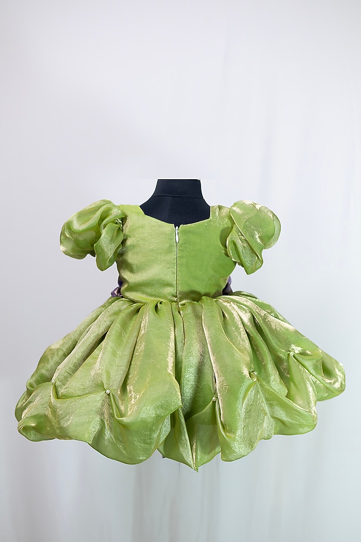 Leaf Green Silk Dress For Girls by Fairy Frills at Pernia's Pop Up Shop 2026 Leaf Green Silk Dress For Girls by Fairy Frills at Pernia's Pop Up Shop 2026