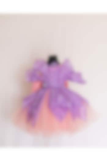 Lavender & Pink Tulle Embroidered Dress For Girls by Fairy Frills at Pernia's Pop Up Shop