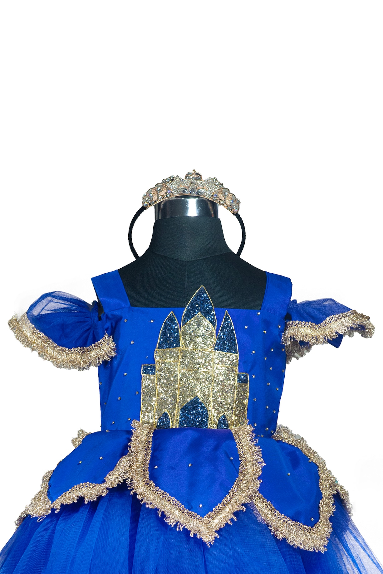 Blue Velvet & Tulle Embroidered Dress For Dress by Fairy Frills at Pernia's  Pop Up Shop 2026