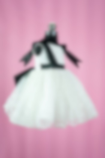 White Organza Dress For Girls by Fairy Frills at Pernia's Pop Up Shop