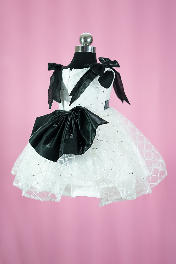 White Organza Dress For Girls by Fairy Frills at Pernia's Pop Up Shop