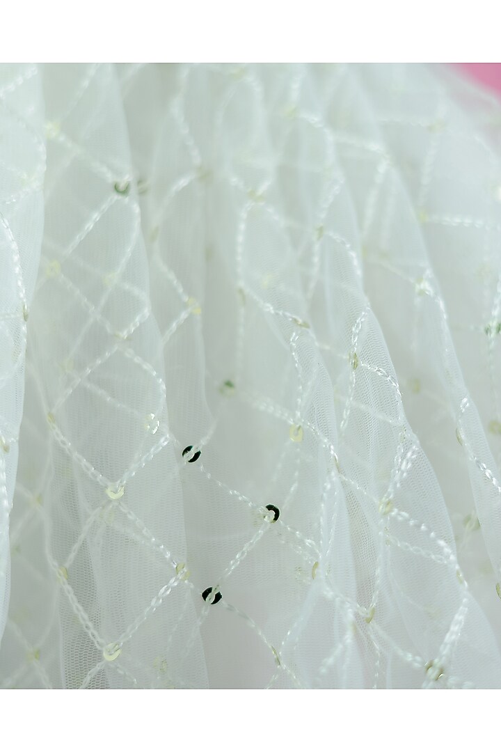 White Organza Dress For Girls by Fairy Frills at Pernia's Pop Up Shop