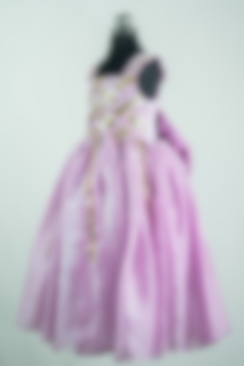 Lilac Silk Dress For Girls by Fairy Frills at Pernia's Pop Up Shop