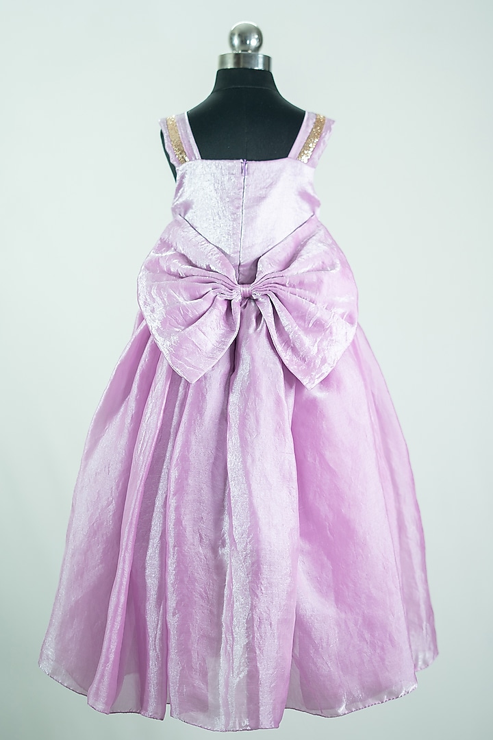 Lilac Silk Dress For Girls by Fairy Frills at Pernia's Pop Up Shop
