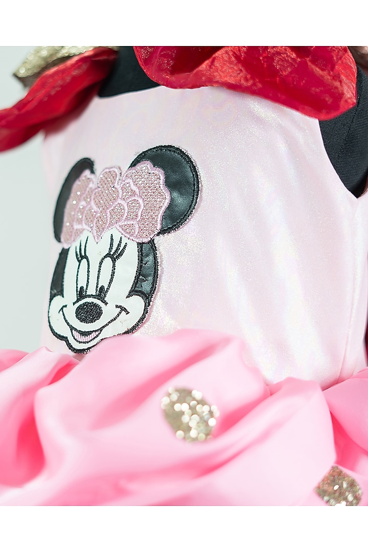 Pink Silk Embroidered Dress For Girls by Fairy Frills at Pernia's Pop Up Shop