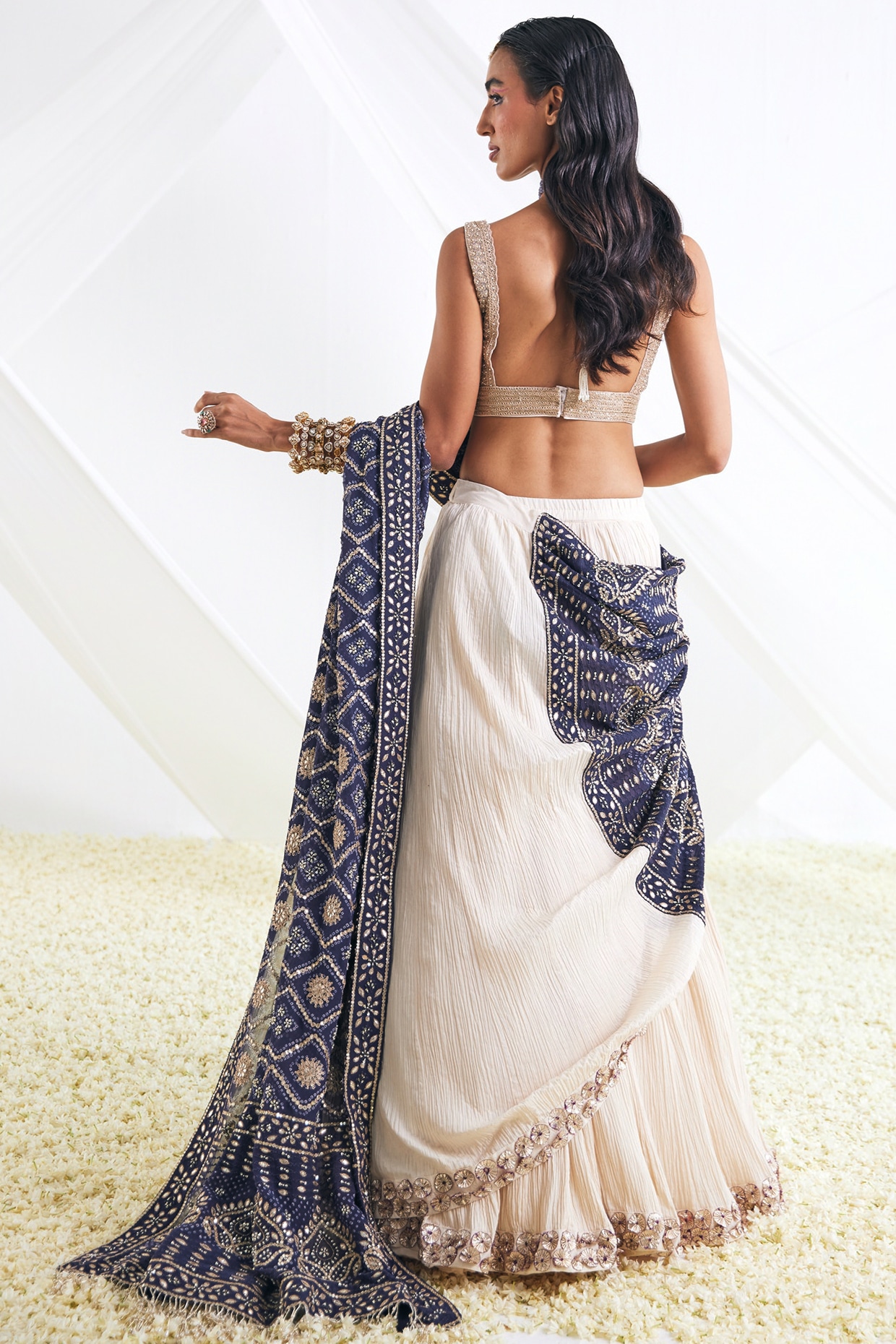 40 Elegant Half Saree Lehenga Designs For The South Indian Brides! | Half saree  lehenga, Lehenga saree design, Lehenga style saree