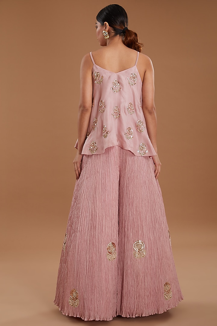 Blush Pink Crush Bridal Sharara Set by Faabiiana at Pernia's Pop Up Shop