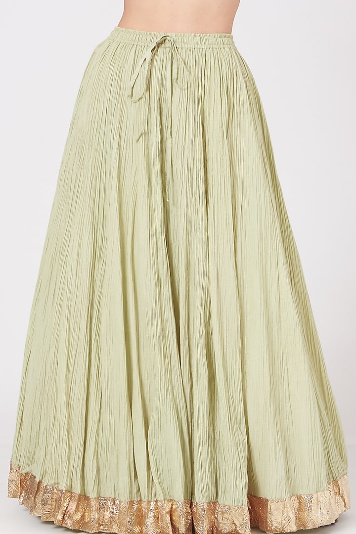 Mint Green Chikankari Bridal Anarkali Set by Faabiiana at Pernia's Pop Up Shop
