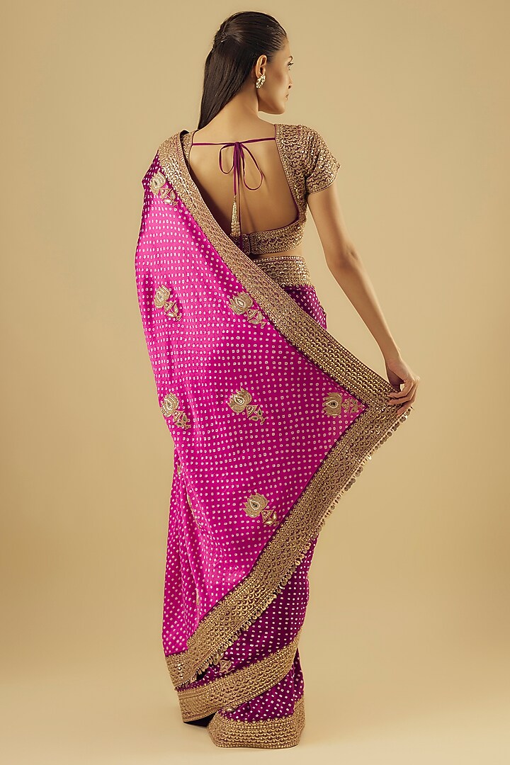 Red Silk Bridal Saree Set by Faabiiana at Pernia's Pop Up Shop