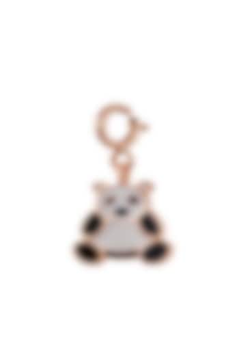 18kt Rose Gold Finish Diamond & Gemstone Panda Charm by Faith By ASM at Pernia's Pop Up Shop