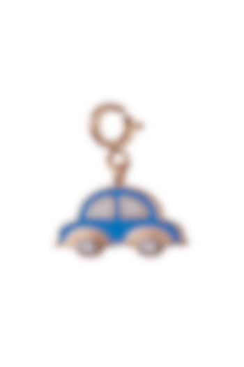 18kt Rose Gold Finish Round Diamond Car Charm by Faith By ASM at Pernia's Pop Up Shop