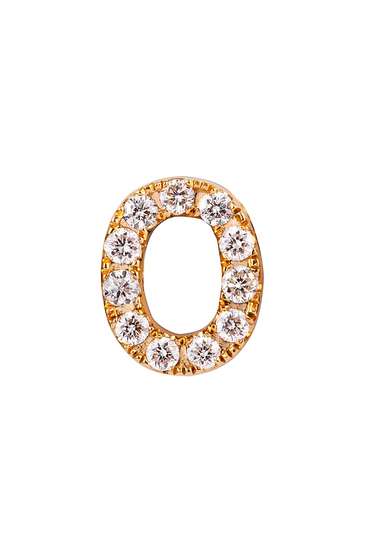18kt Rose Gold Finish Round Diamond O Pendant by Faith By ASM at Pernia's Pop Up Shop