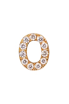 18kt Rose Gold Finish Round Diamond O Pendant by Faith By ASM-POPULAR PRODUCTS AT STORE