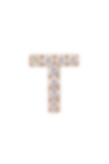 18kt Rose Gold Finish Round Diamond T Pendant by Faith By ASM at Pernia's Pop Up Shop