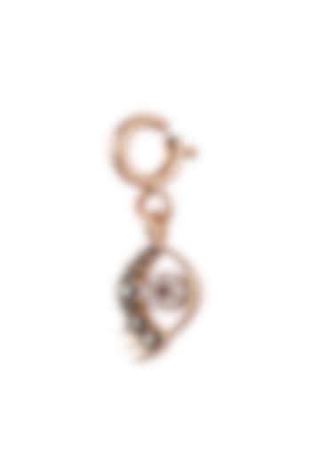 18kt Rose Gold Finish Round Diamond Evil Eye Charm by Faith By ASM at Pernia's Pop Up Shop