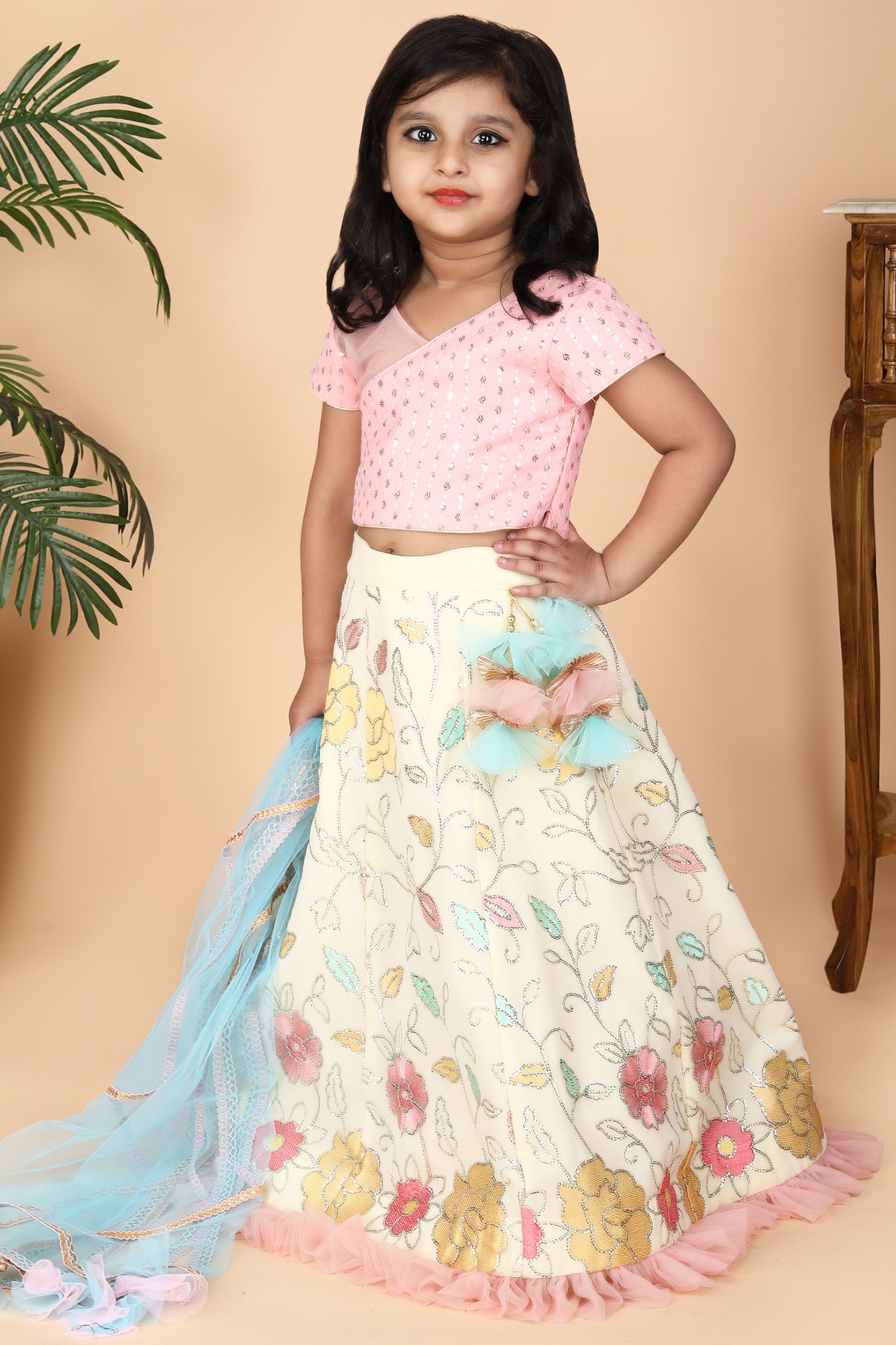 Girls Lehenga Choli Ethnic Wear Digital Printed, Lehenga, Choli And Dupatta  Set - 8-9 Years at Rs 549/piece | Shirpur| ID: 2851528825462