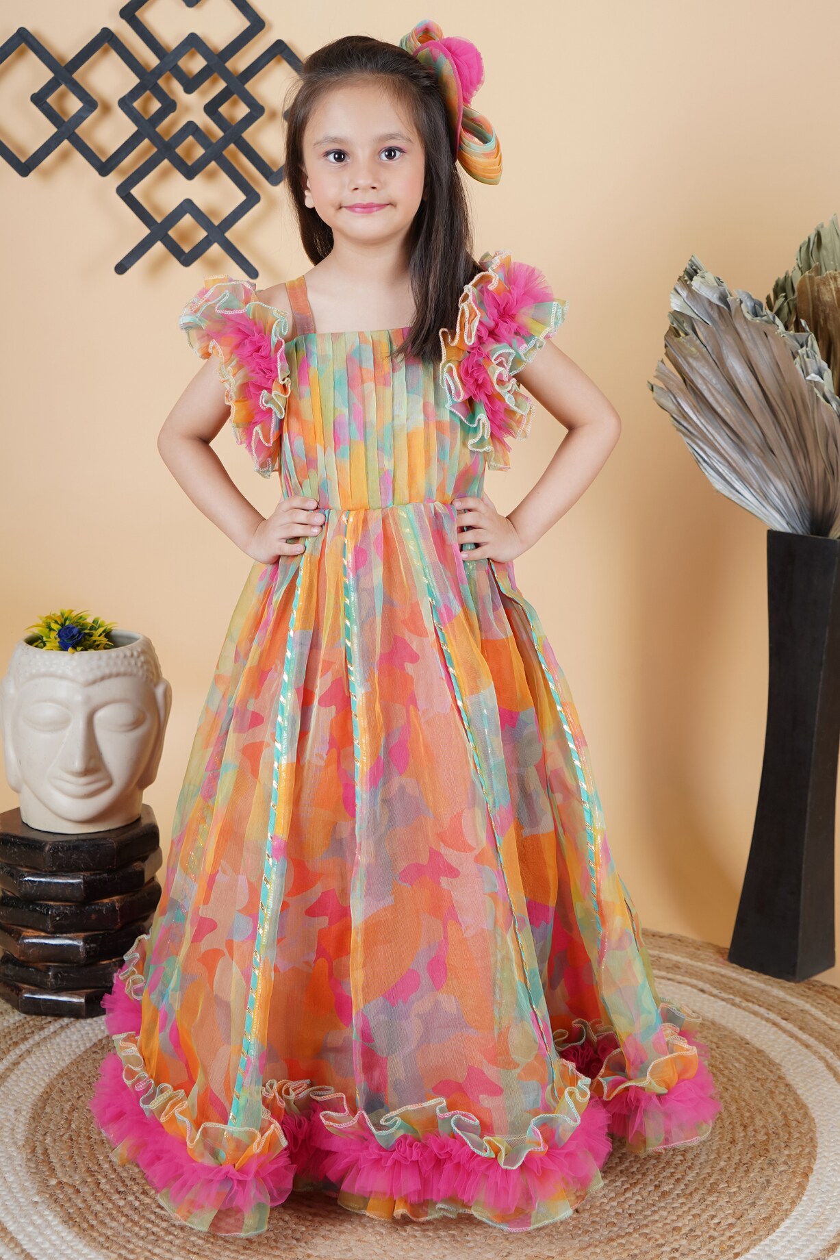 Multi-Colored Organza Dress For Girls by Fashion Totz at Pernia's Pop Up  Shop