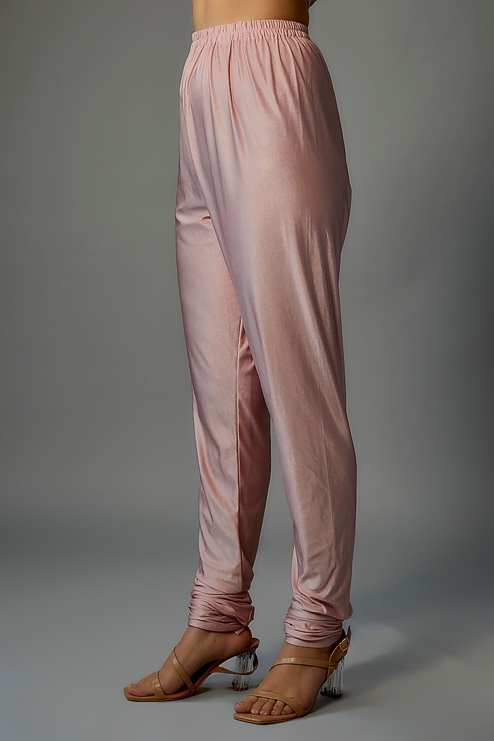 Blush Pink Georgette Embellished Party Wear Anarkali Set by FATIZ at Pernia's Pop Up Shop