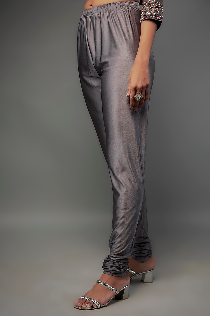Grey Tissue Georgette Sequins Embroidered Kurta Set by FATIZ at Pernia's Pop Up Shop