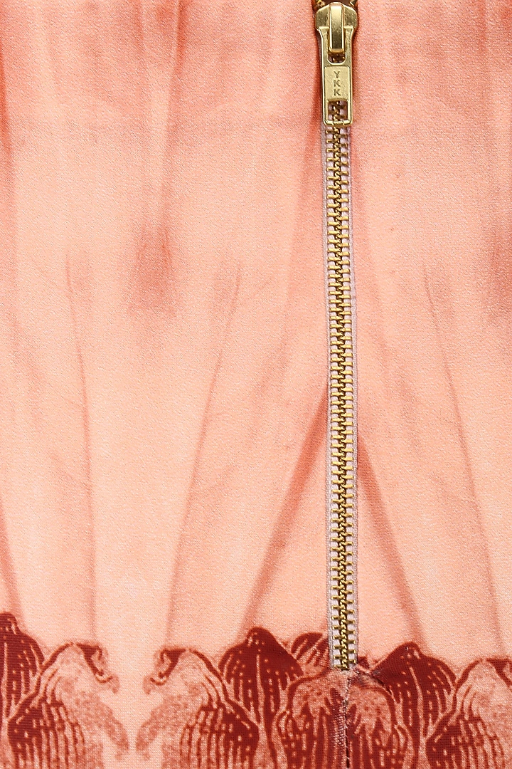 Pink lily print skirt and crop top set available only at Pernia's Pop Up Shop.