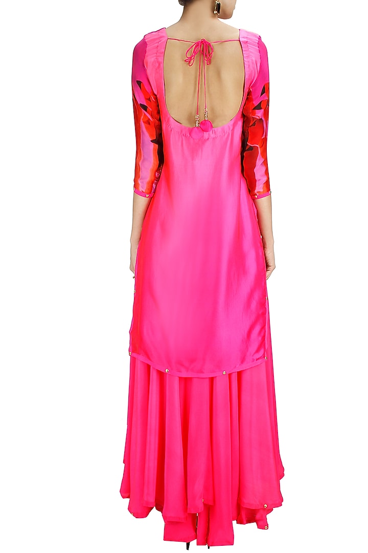 Flamingo printed lehenga set available only at Pernia's Pop-Up Shop.