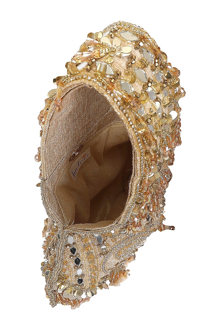 Gold Embroidered Potli Bag by Fuchsia by Aashka Mehta at Pernia's Pop Up Shop