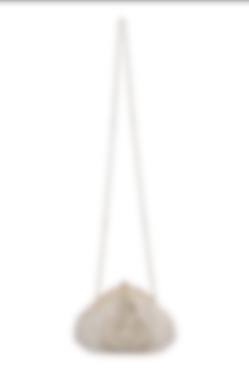 Grey Beaded Handmade Clutch by Fuchsia by Aashka Mehta at Pernia's Pop Up Shop