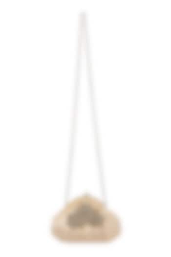 Gold Beaded Handmade Clutch by Fuchsia by Aashka Mehta at Pernia's Pop Up Shop